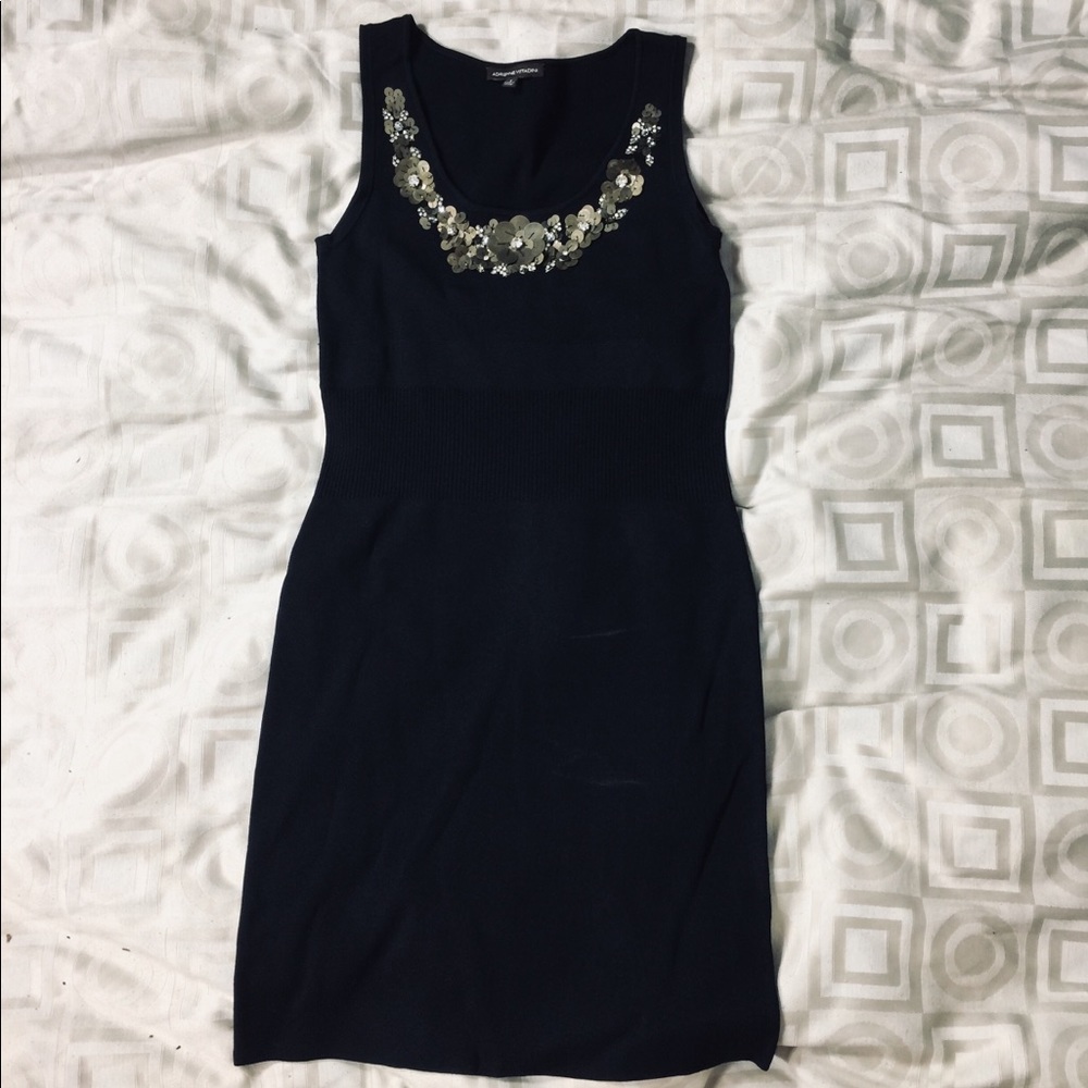 EUC knit little black dress, Adrienne Vittadini